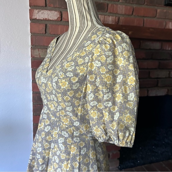 Rebecca Taylor La Vie Margeaux Meadow Floral Poplin Midi Dress Sz XS - Picture 8 of 11